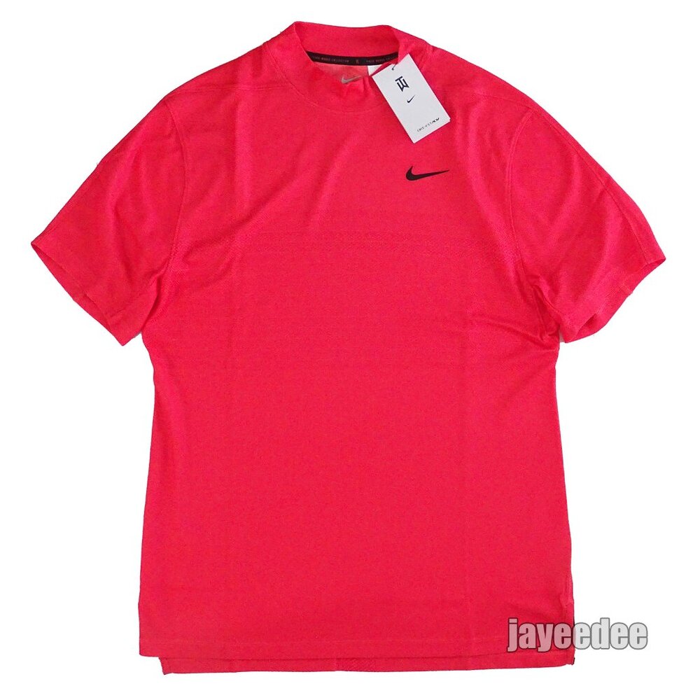 NIKE GOLF TIGER WOODS ADV MOCK SHIRT CUSTOM ATHLETE EXCLUSIVE DR5324-850 EMBER